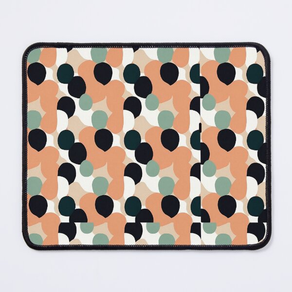 Item preview, abstract black white orange dots pattern designed and sold by JizzyLee.