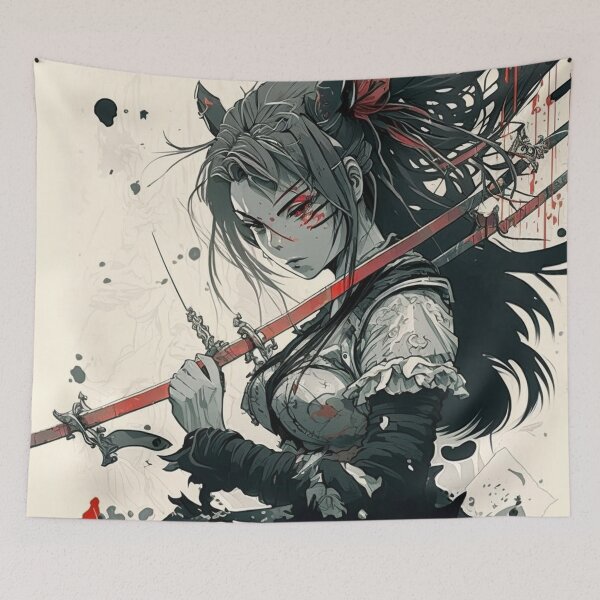 Item preview, Japanese warrior  designed and sold by DesignHeaven24.