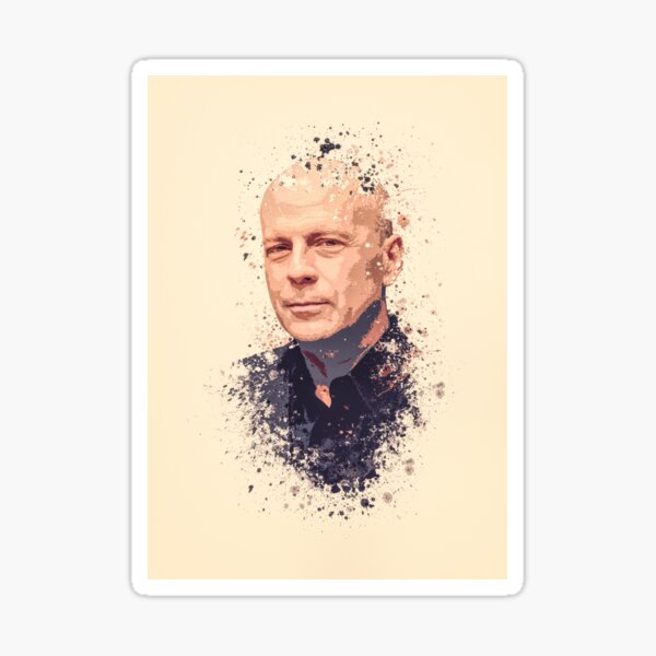 Item preview, Bruce Willis splatter painting designed and sold by jpvoodoo.