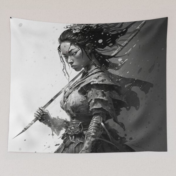 Item preview, Japanese warrior  designed and sold by DesignHeaven24.