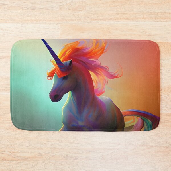 Item preview, Colorful unicorn on the run designed and sold by brandway.