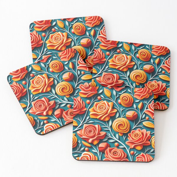 Item preview, Rose flower background with carved effect  designed and sold by hadleysheart.