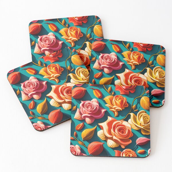 Item preview, Rose flower background with carved effect  designed and sold by hadleysheart.
