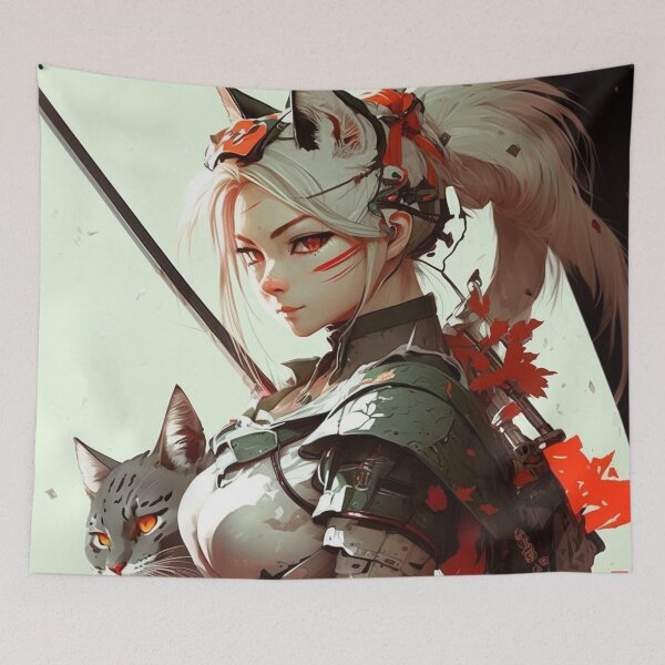 Item preview, Japanese warrior  designed and sold by DesignHeaven24.