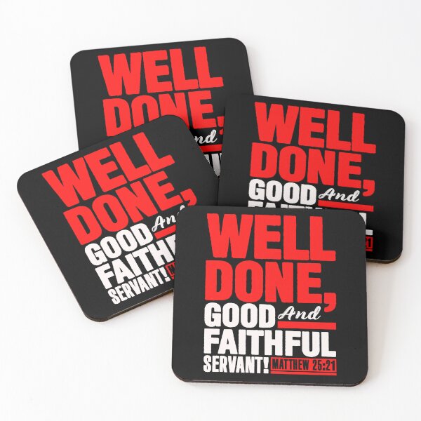 Item preview, Matthew 25:21 Well Done Good And Faithful Servant designed and sold by plushism.