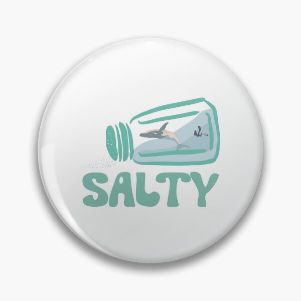 Item preview, Salty Sea Turquoise  | Retro Salt Shaker with Ocean Whale & Diver designed and sold by stuffbyjdohde.