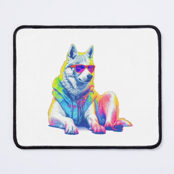 Item preview, Pretty Cool Huskie - in a jacket! designed and sold by Fendal-Fabrics.