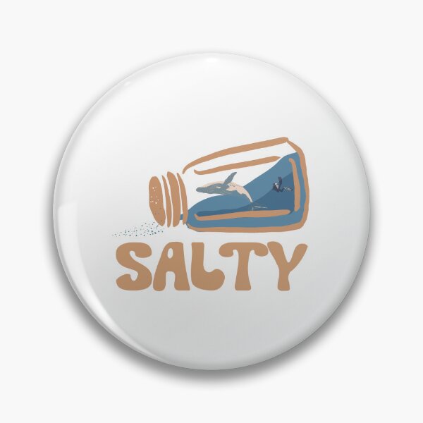 Item preview, Salty Sea Burnt Orange  | Retro Salt Shaker with Ocean Whale & Diver designed and sold by stuffbyjdohde.