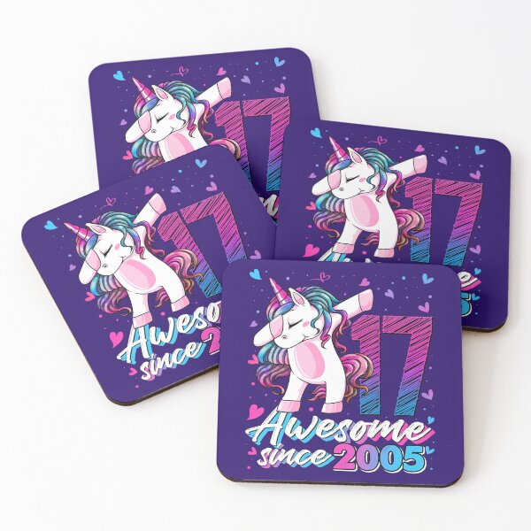 Item preview, 17 Years Old 	 Unicorn Dabbing 17th Birthday Unicorn 	 	 designed and sold by qerrexifhyo48.