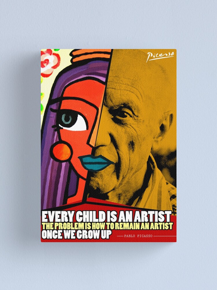 Alternate view of Pablo Picasso Quote Canvas Print