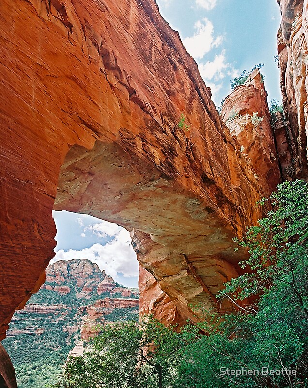 Fay Canyon Arch Sedona Arizona By Stephen Beattie Redbubble