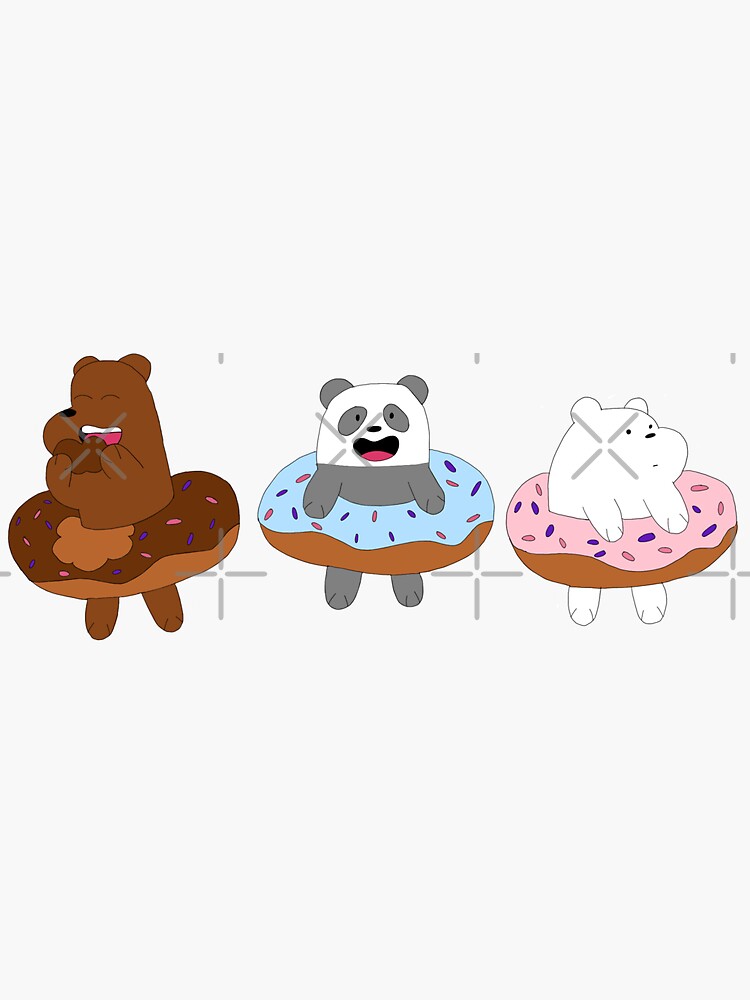 Thumbnail 3 of 3, Sticker, We Bare Bears designed and sold by K-AEyston.