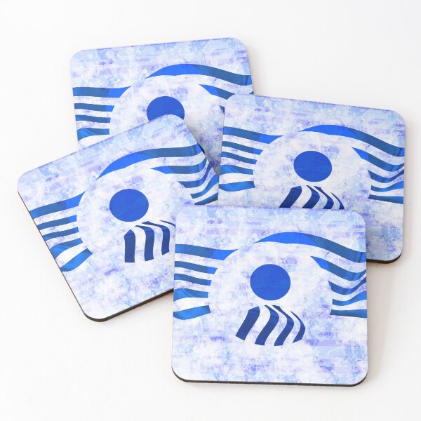 Item preview, Blue sportive profile of white and stripes designed and sold by AlbertoRuiZ.