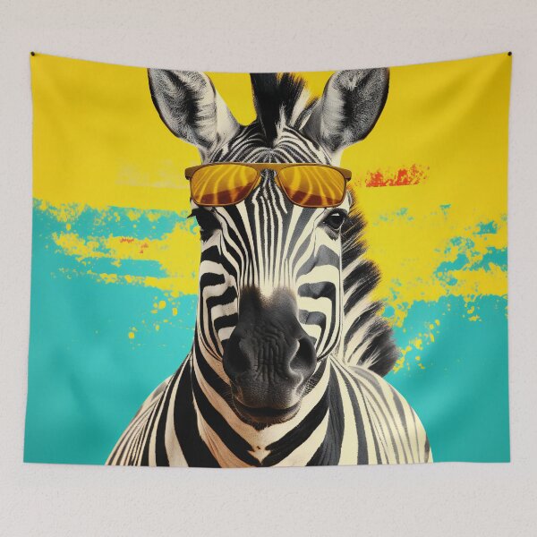 Item preview, zebra wear sunglasses  designed and sold by miraclemeows.
