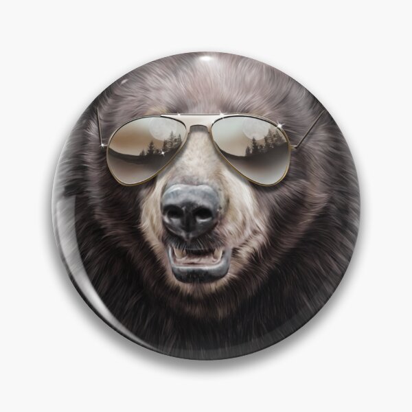 Item preview, Aviator Sunglasses Grizzly Bear Vision Graphic designed and sold by StoreArtinapic.