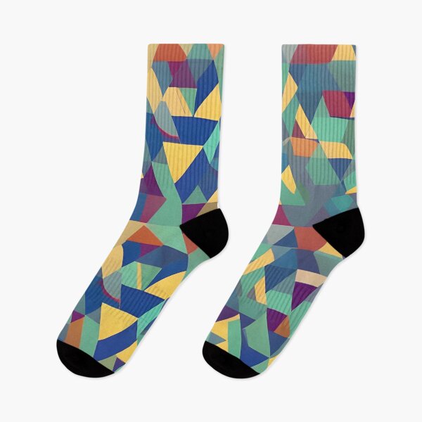 Item preview, A pattern of multi-colored triangles designed and sold by brandway.