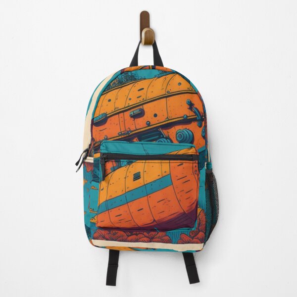 Item preview, A vintage submarine in retro colors designed and sold by CreativoLoco.