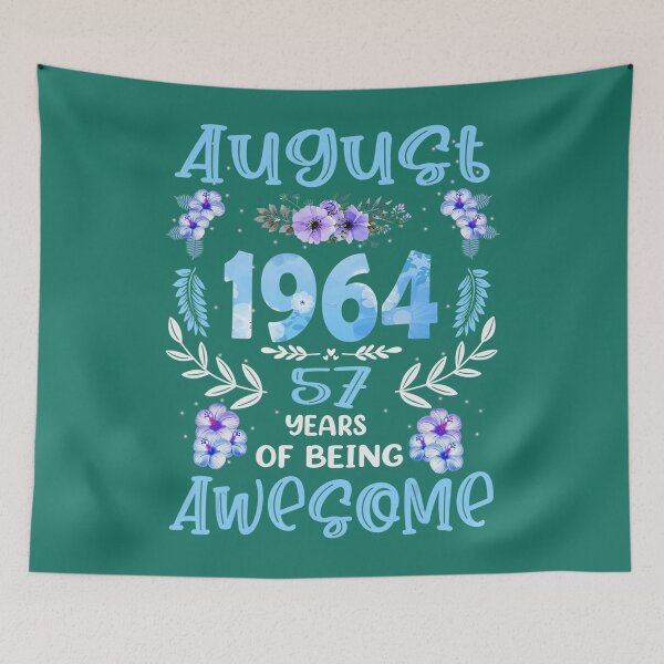 Item preview, 57 Years Old Vintage 1964 August 	 57th Birthday Flower 	 	 designed and sold by wpzhblgdfl52.
