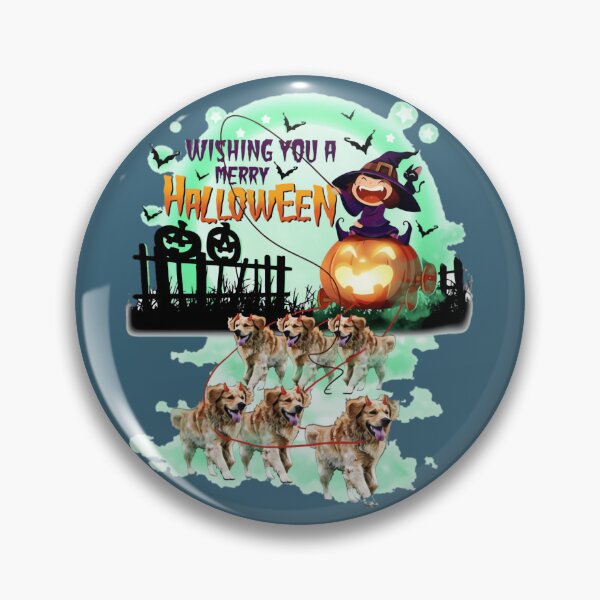 Item preview, Golden Retriever Halloweenpumkins satan dod	 designed and sold by iuktvvdfeu5.