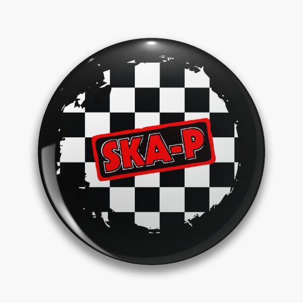 Item preview, Ska-P Abstract Red-Black Checker Halftone Pattern designed and sold by UpNorthArts.