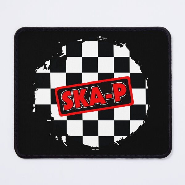 Item preview, Ska-P Abstract Red-Black Checker Halftone Pattern designed and sold by UpNorthArts.