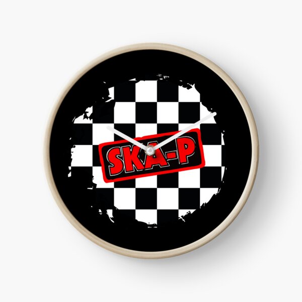 Item preview, Ska-P Abstract Red-Black Checker Halftone Pattern designed and sold by UpNorthArts.