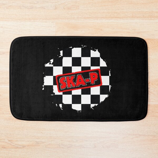 Item preview, Ska-P Abstract Red-Black Checker Halftone Pattern designed and sold by UpNorthArts.