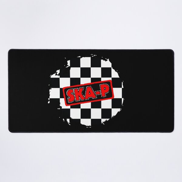 Item preview, Ska-P Abstract Red-Black Checker Halftone Pattern designed and sold by UpNorthArts.