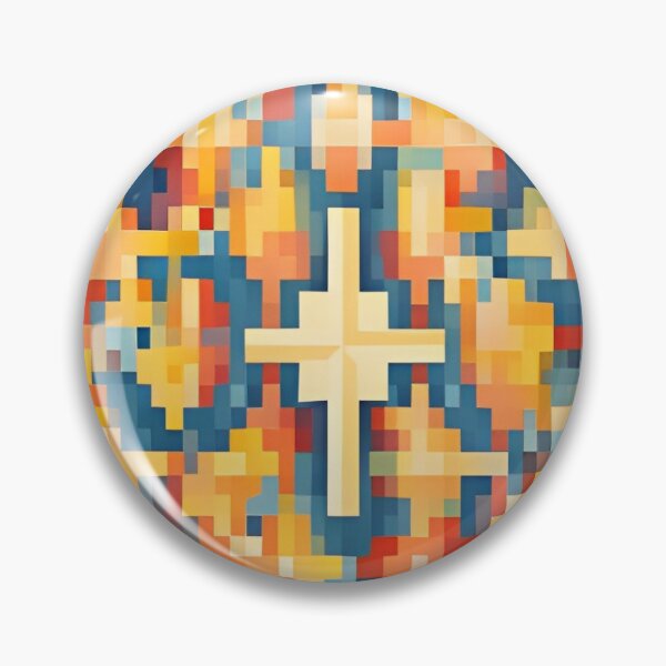Item preview, Copy of Pixelated Cross Pattern Multicolor designed and sold by MiracleROLArt.