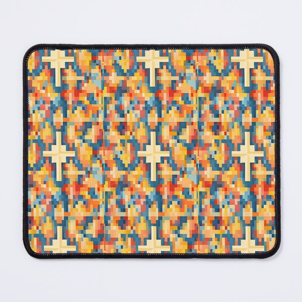 Item preview, Copy of Pixelated Cross Pattern Multicolor designed and sold by MiracleROLArt.