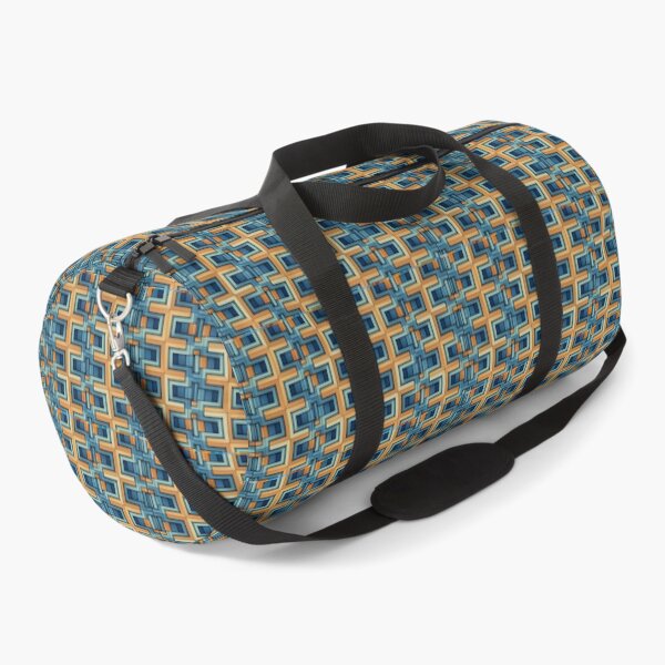 Artikelvorschau, Pixelated Cross Pattern Multicolor Blue and Teal and Tan entworfen und verkauft von MiracleROLArt.