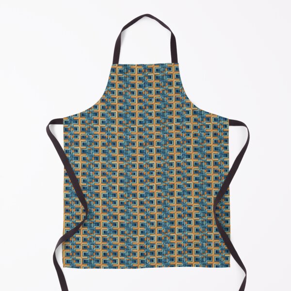 Item preview, Pixelated Cross Pattern Multicolor Blue and Teal and Tan designed and sold by MiracleROLArt.