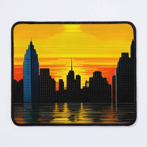 Item preview, Sunset pixealart city designed and sold by brandway.