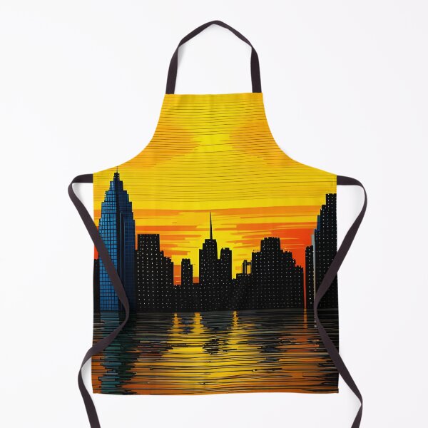 Item preview, Sunset pixealart city designed and sold by brandway.