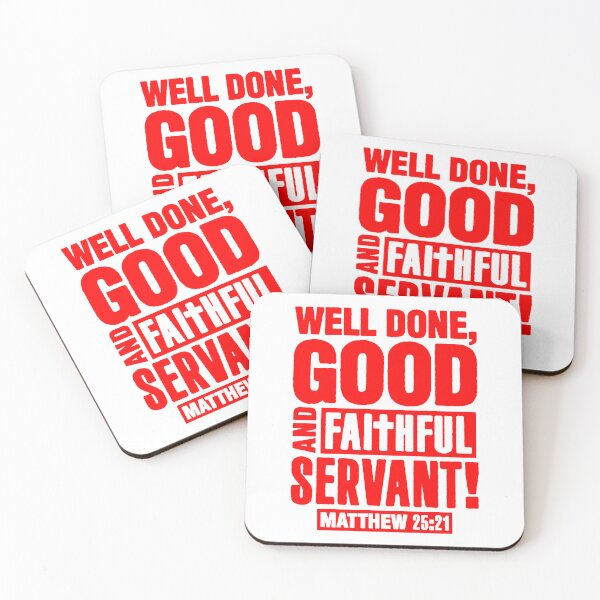 Item preview, Matthew 25:21 Well Done Good And Faithful Servant designed and sold by plushism.