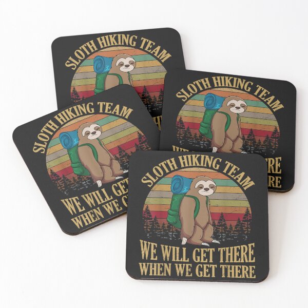Item preview, Sloth Hiking Team We Will Get There When We Get There designed and sold by gravefilled.