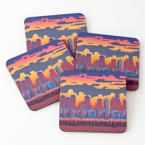 Item preview, Good evening, Pixel City designed and sold by brandway.