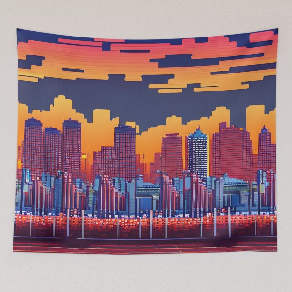 Item preview, Good evening, Pixel City designed and sold by brandway.