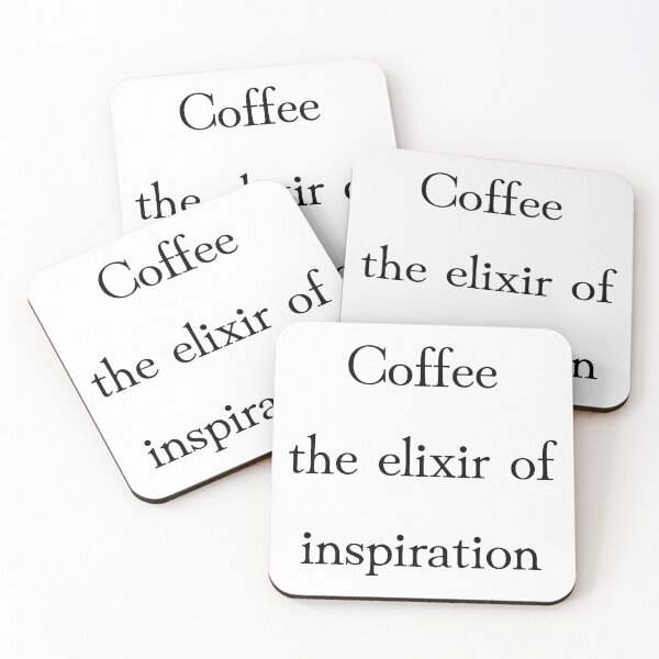 Item preview, Coffee the elixir of inspiration designed and sold by luxlasors543.