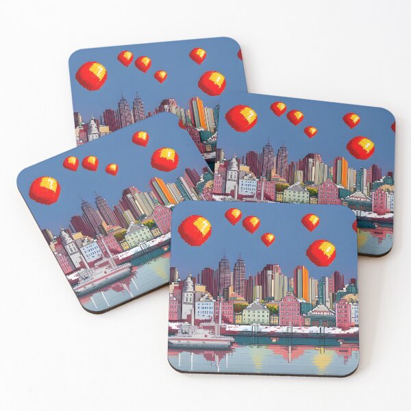 Item preview, A pixel city by the water designed and sold by brandway.