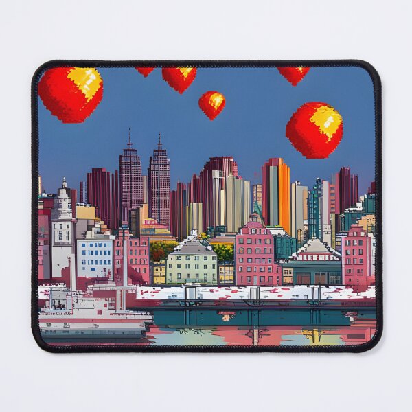 Item preview, A pixel city by the water designed and sold by brandway.