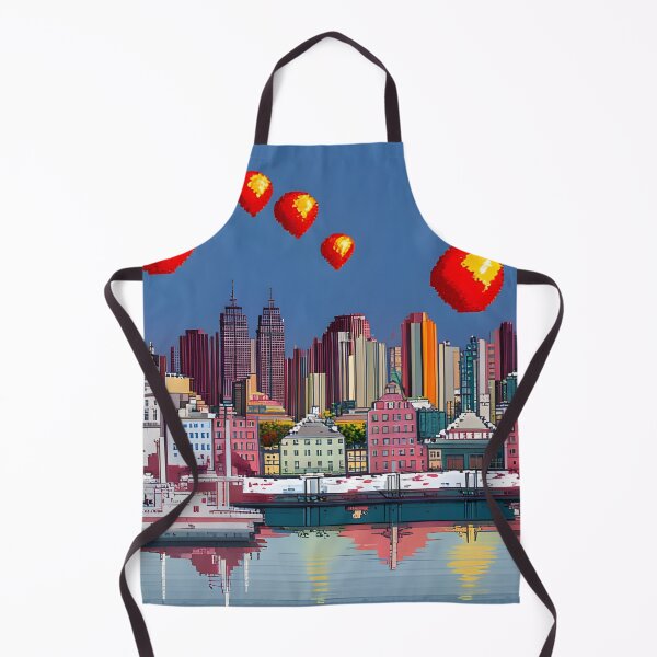 Item preview, A pixel city by the water designed and sold by brandway.