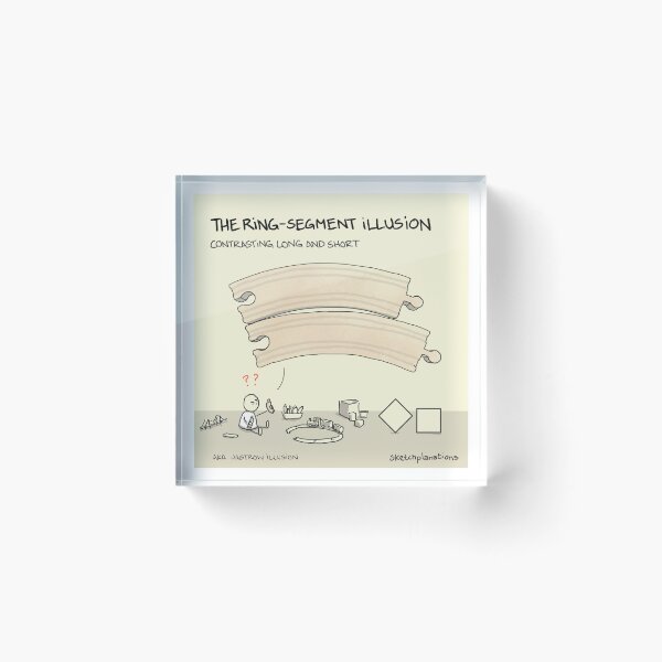 Item preview, The ring-segment illusion designed and sold by Sketchplanations.