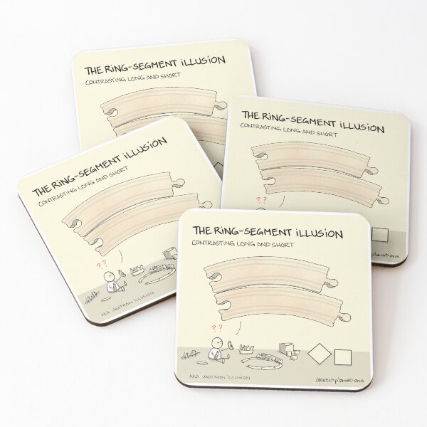 Item preview, The ring-segment illusion designed and sold by Sketchplanations.