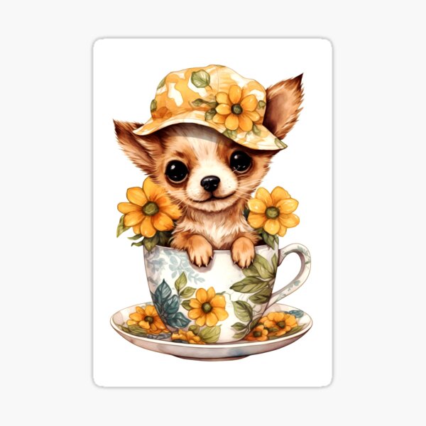 Chihuahua's Blooming Serenity Jigsaw Puzzle