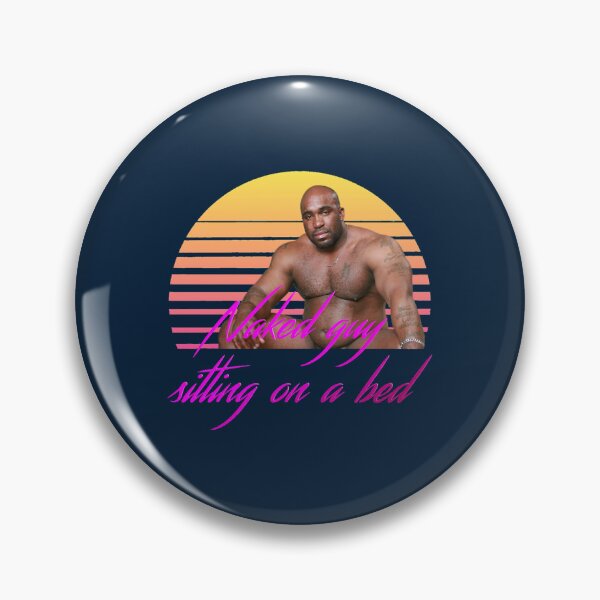 Item preview, BARRY WOOD - NAKED GUY SITTING ON A BED (Vaporwave) Active  designed and sold by Cosmoglots.