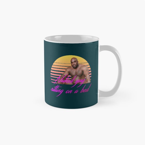 Item preview, BARRY WOOD - NAKED GUY SITTING ON A BED (Vaporwave) Active  designed and sold by Cosmoglots.