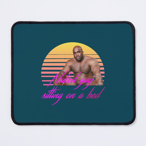 Item preview, BARRY WOOD - NAKED GUY SITTING ON A BED (Vaporwave) Active designed and sold by Cosmoglots.
