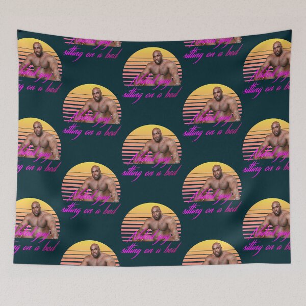 Item preview, BARRY WOOD - NAKED GUY SITTING ON A BED (Vaporwave) Active  designed and sold by Cosmoglots.