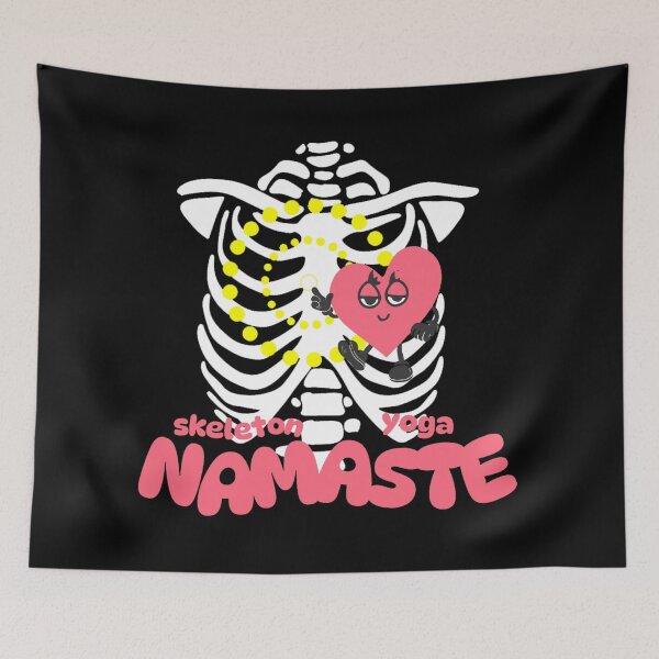 Item preview, cute skeleton yoga designed and sold by PopPizzazz.